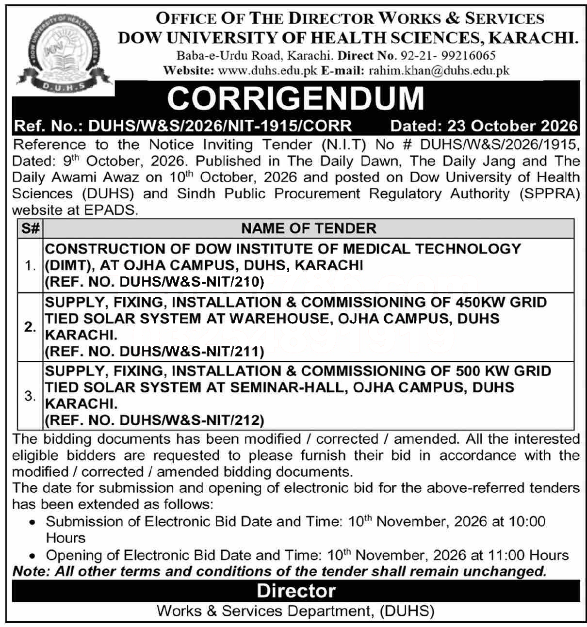 Tender Document