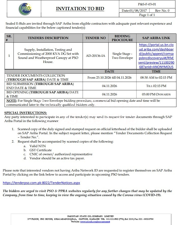Tender Document