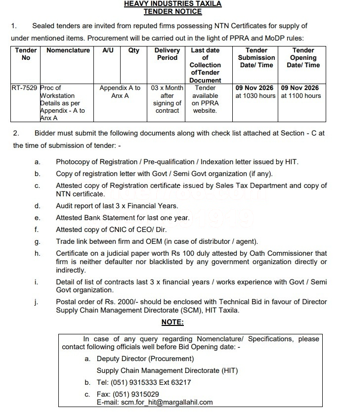 Tender Document