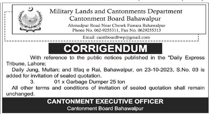 Tender Document