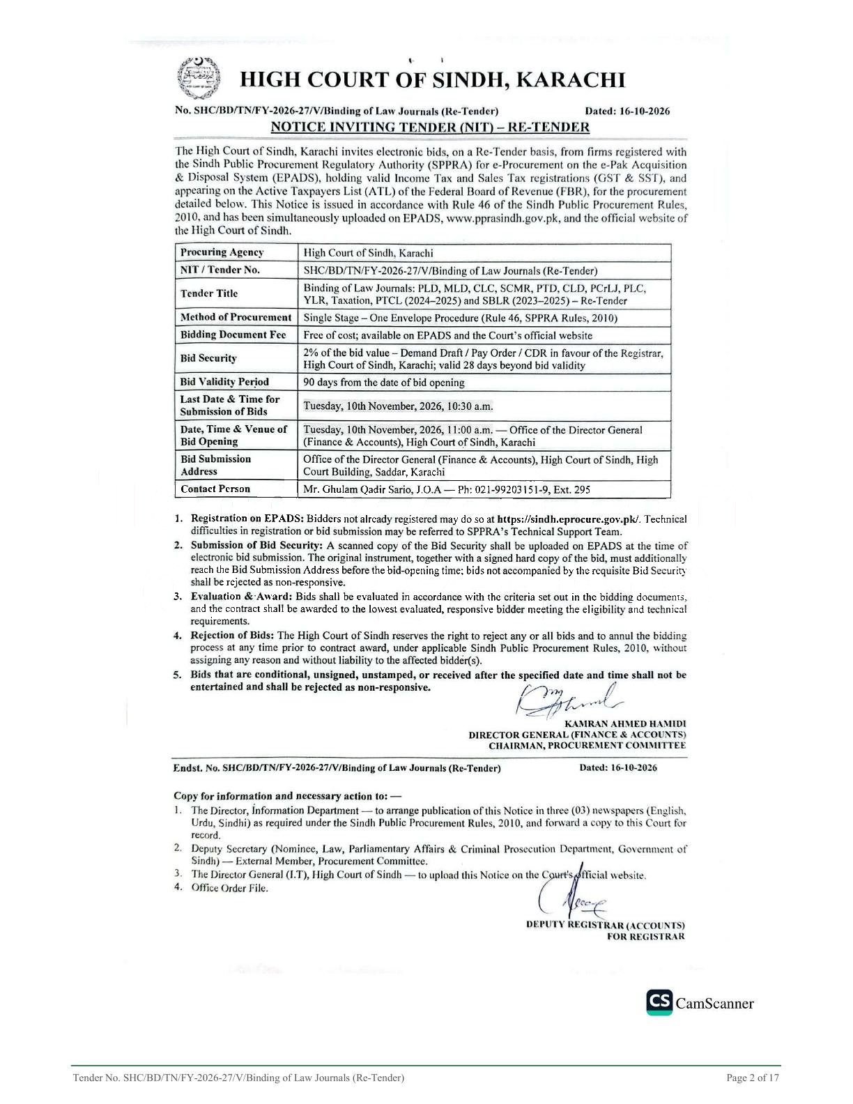 Tender Document