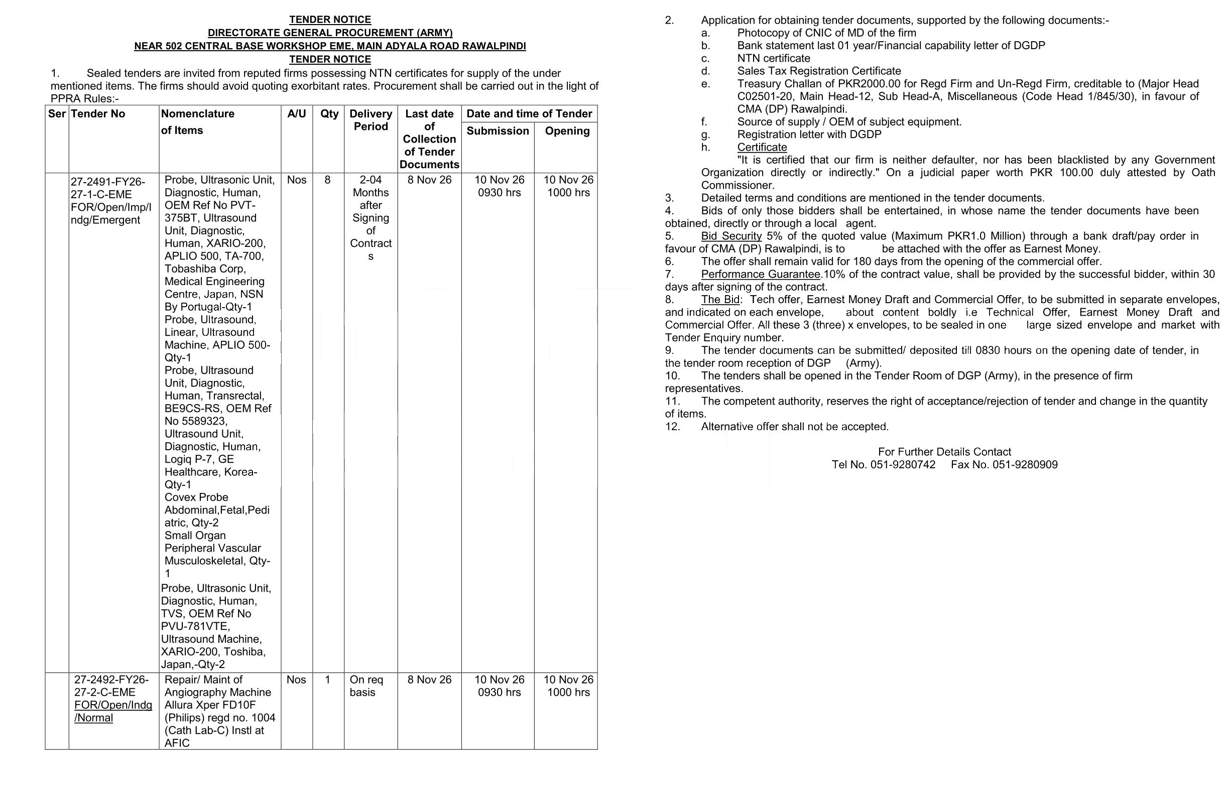 Tender Document