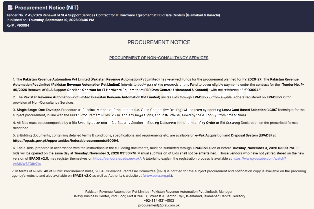 Tender Document