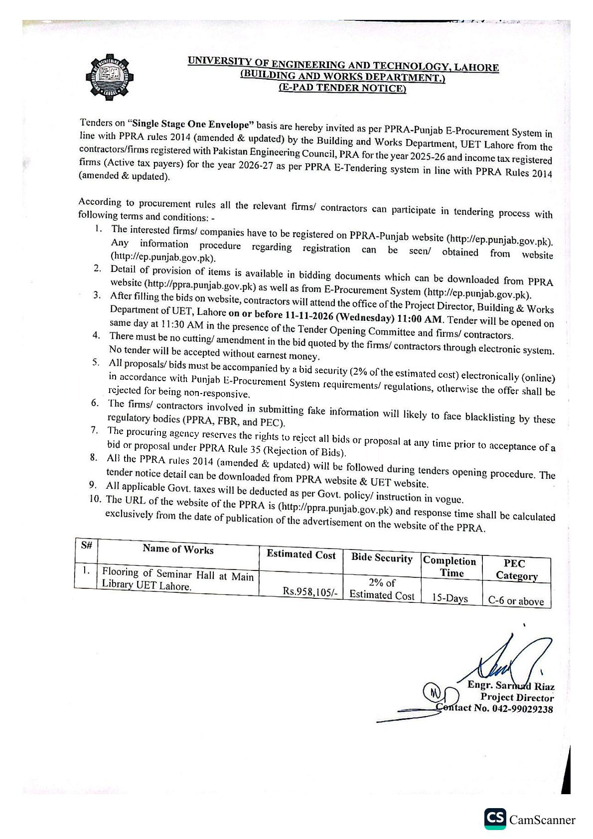 Tender Document