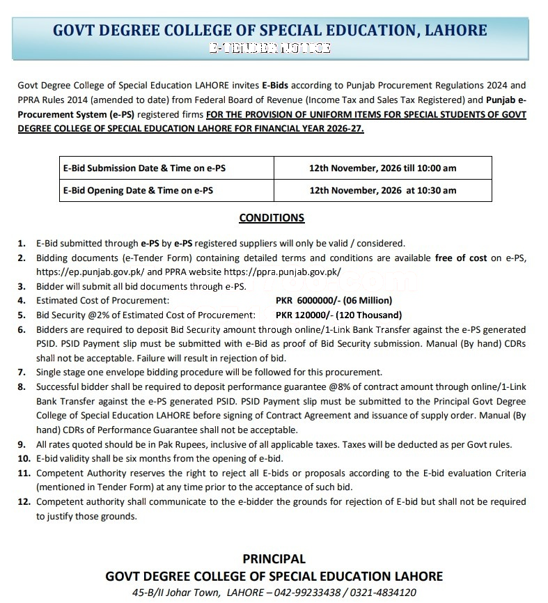 Tender Document