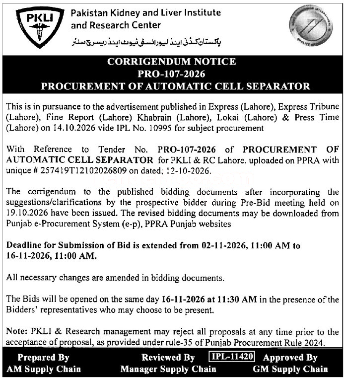 Tender Document