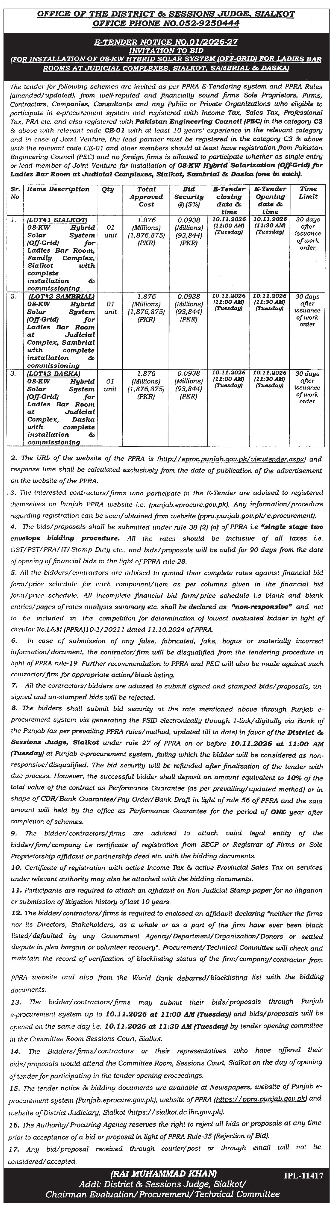 Tender Document