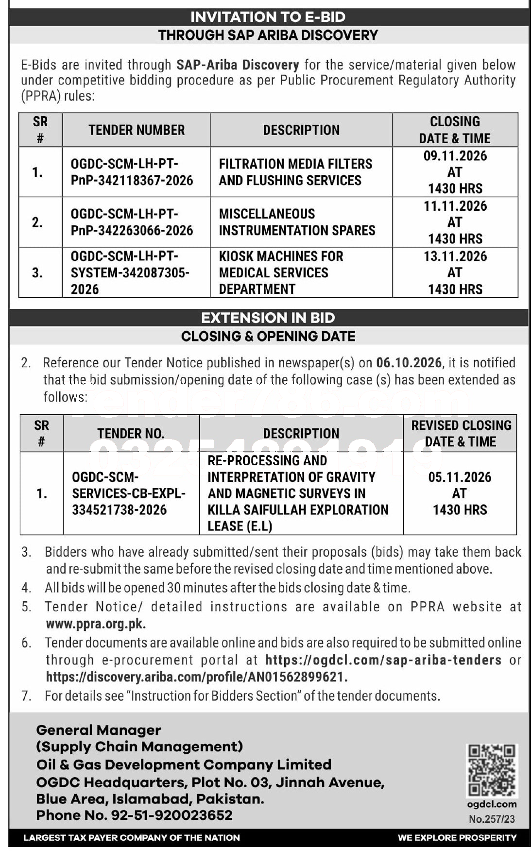 Tender Document