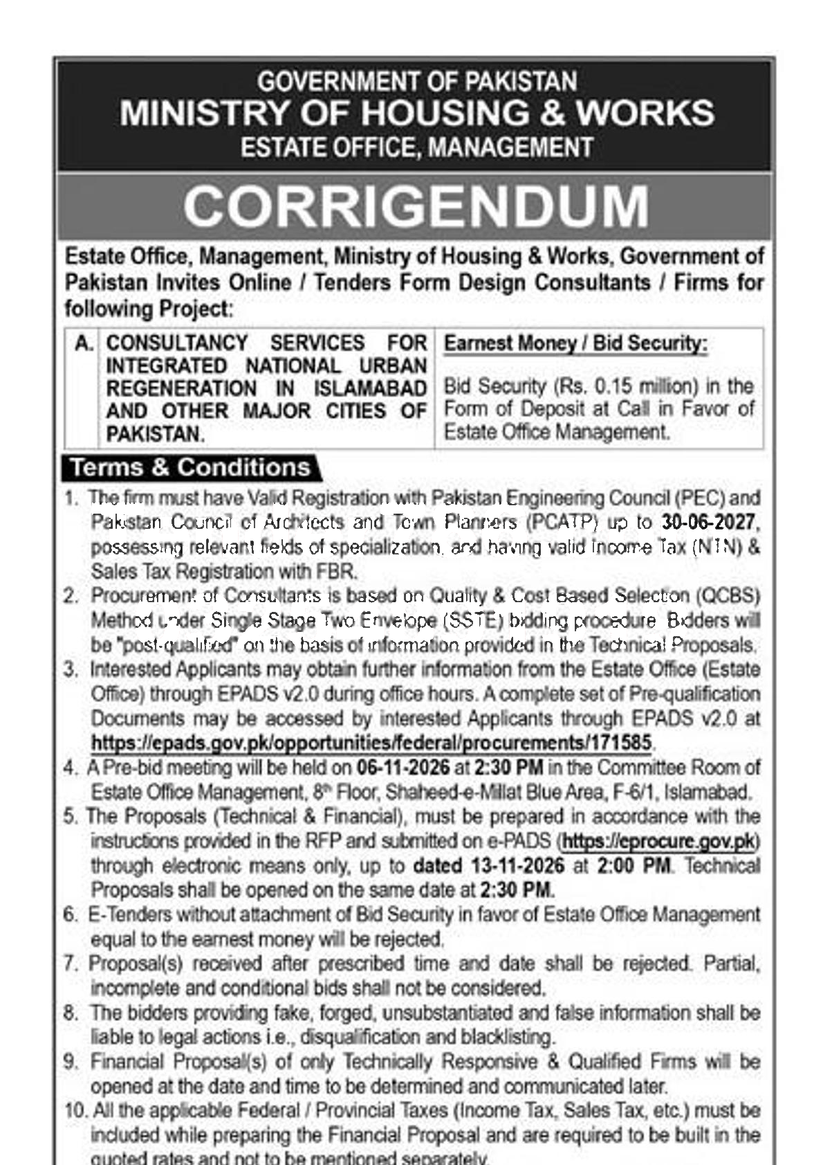 Tender Document