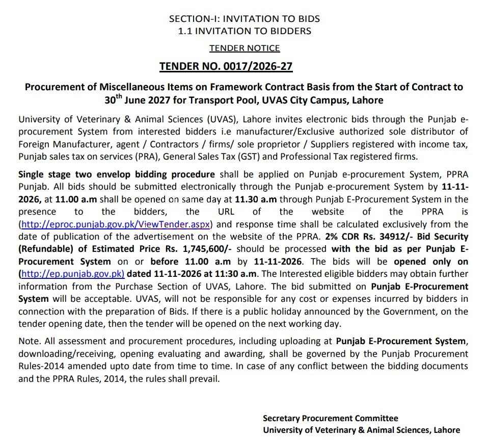 Tender Document