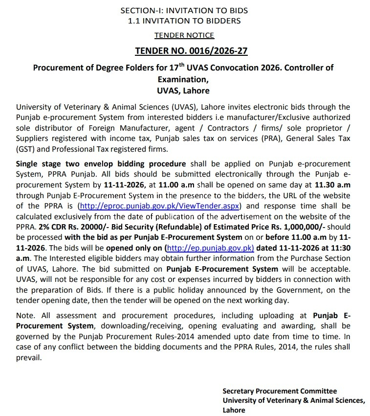 Tender Document