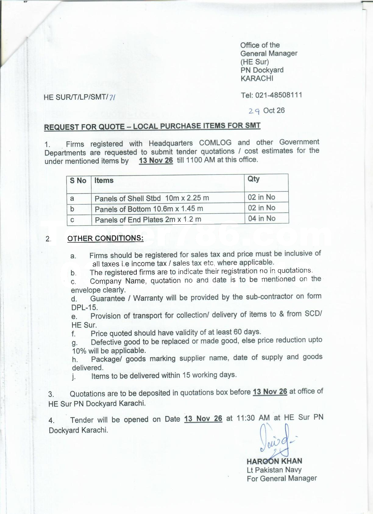 Tender Document