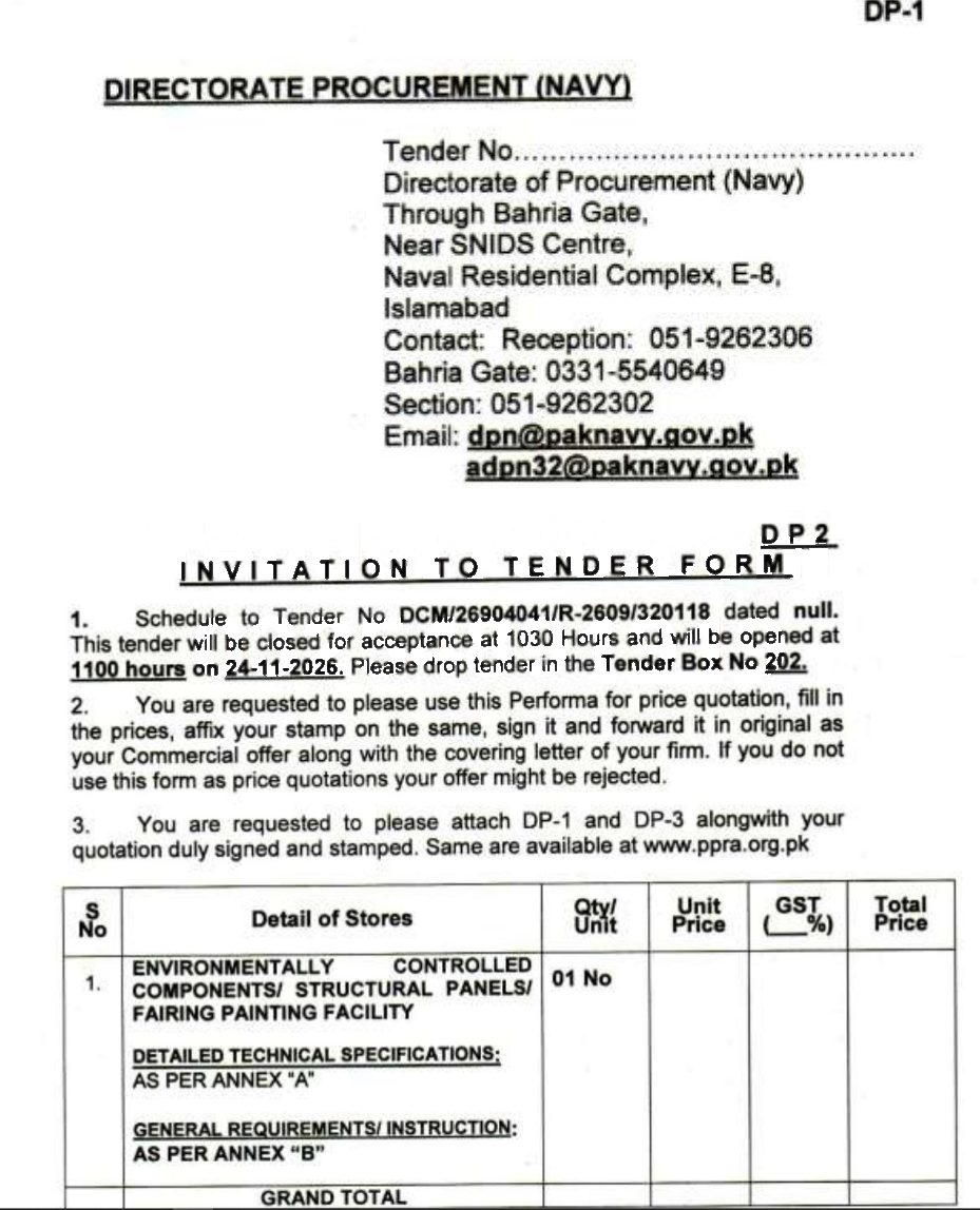 Tender Document