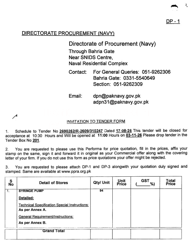 Tender Document