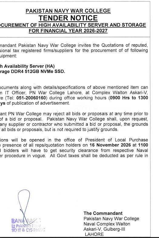 Tender Document