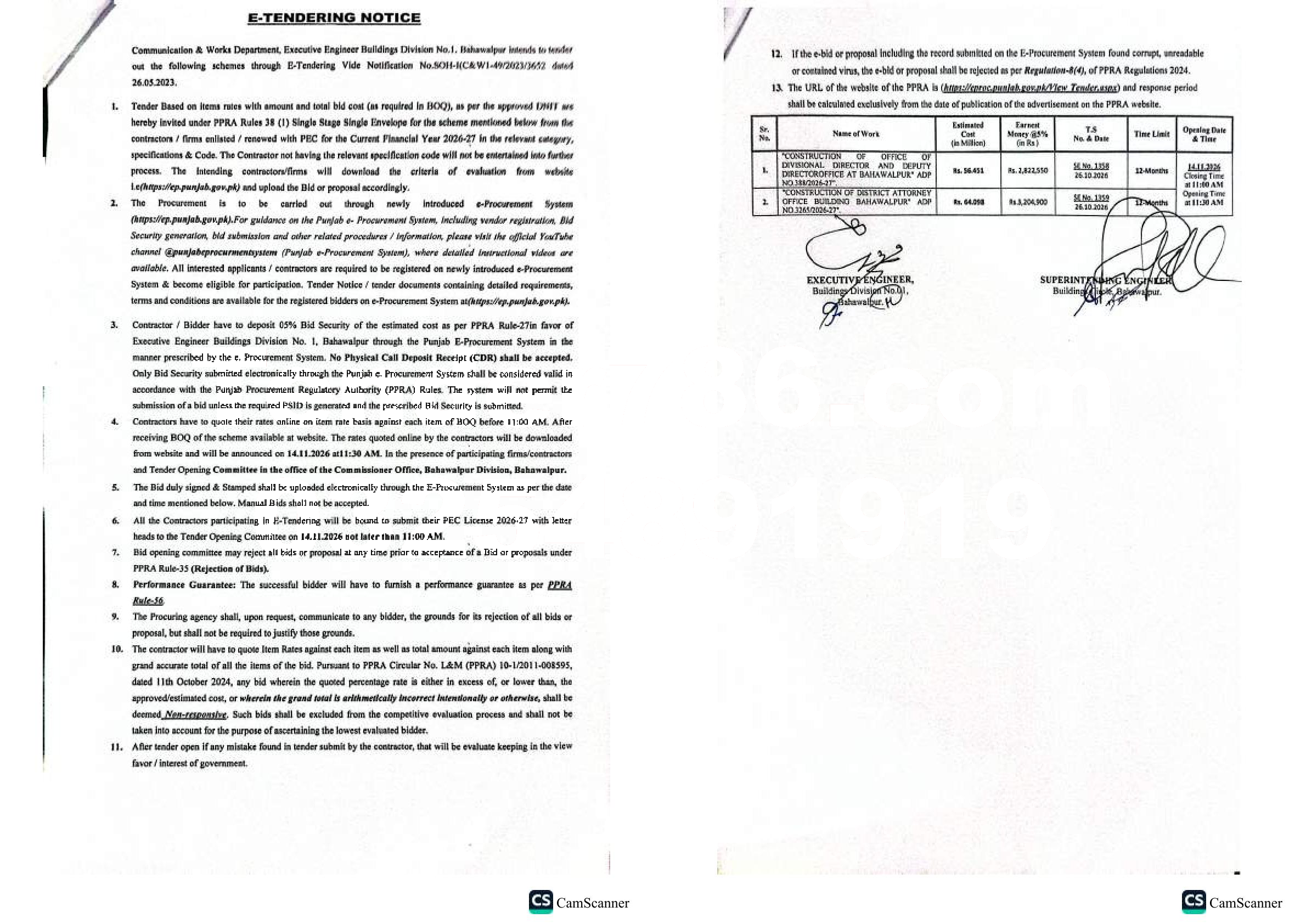 Tender Document