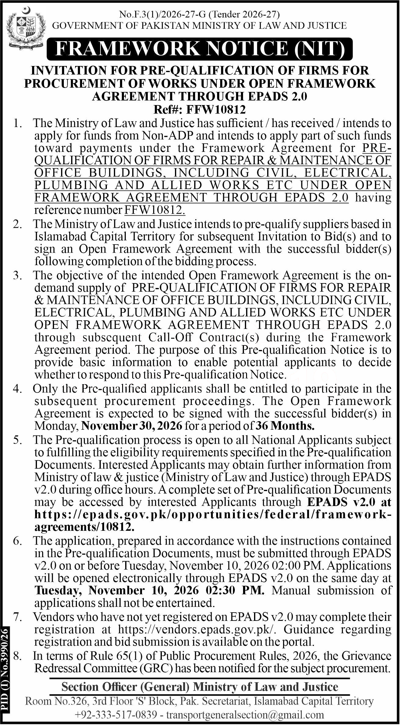 Tender Document