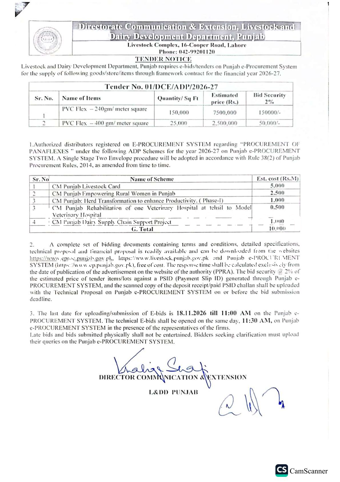 Tender Document