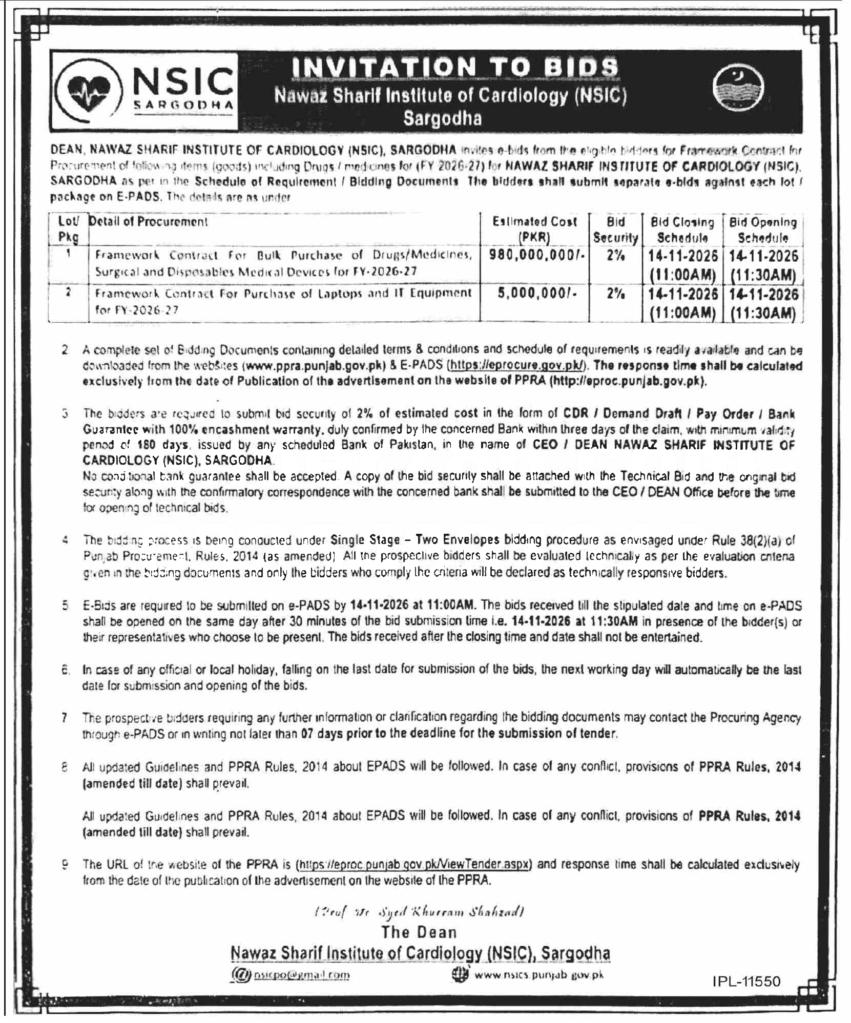 Tender Document
