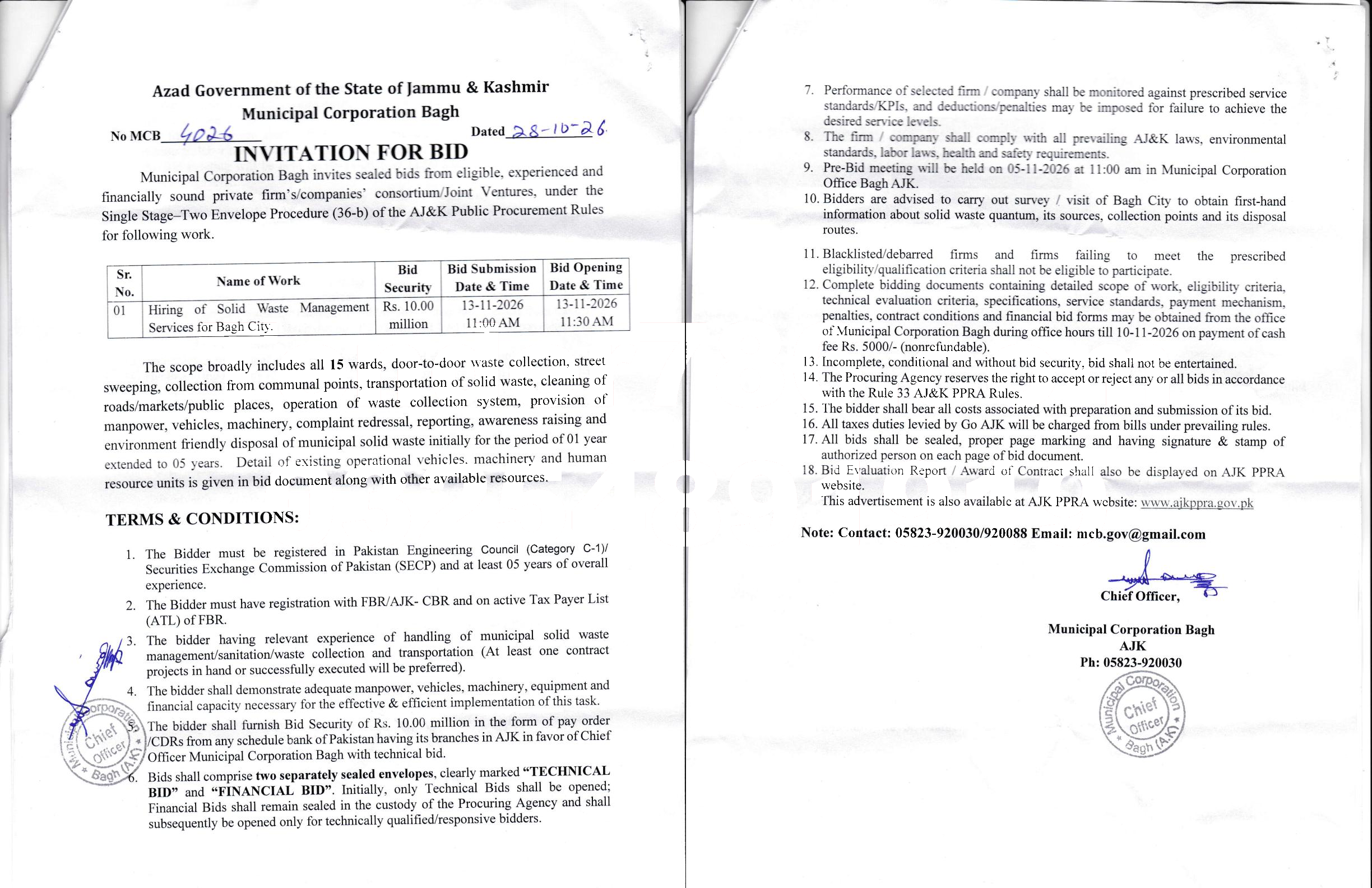 Tender Document
