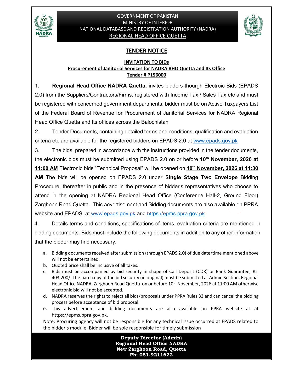 Tender Document