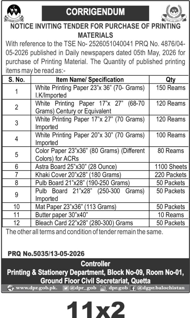 Tender Document