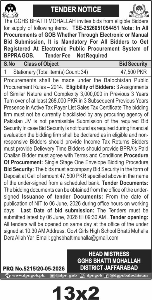Tender Document