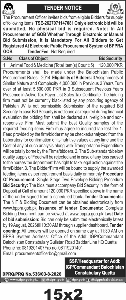 Tender Document