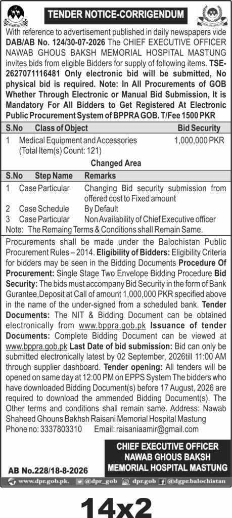 Tender Document