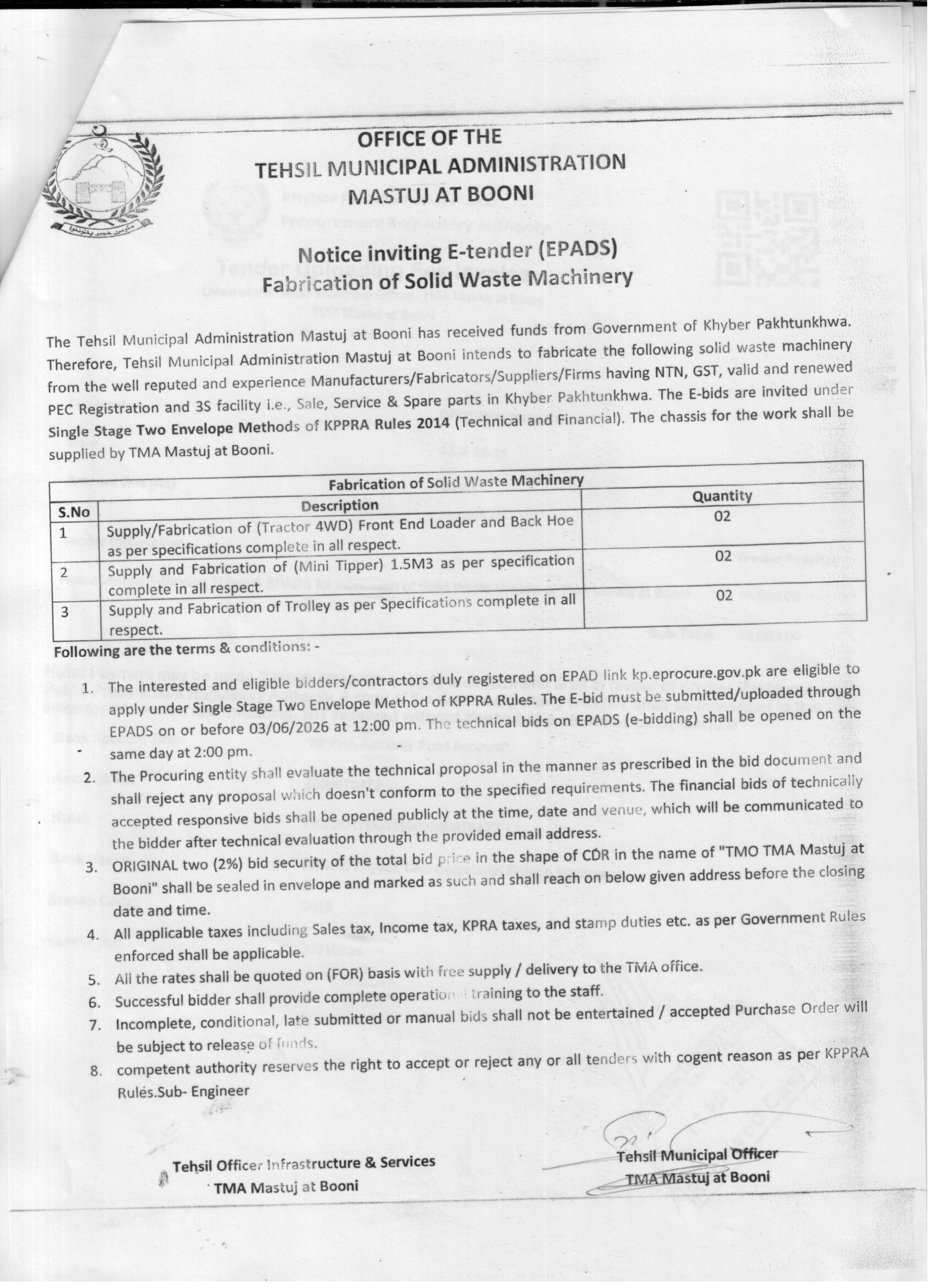 Tender Document