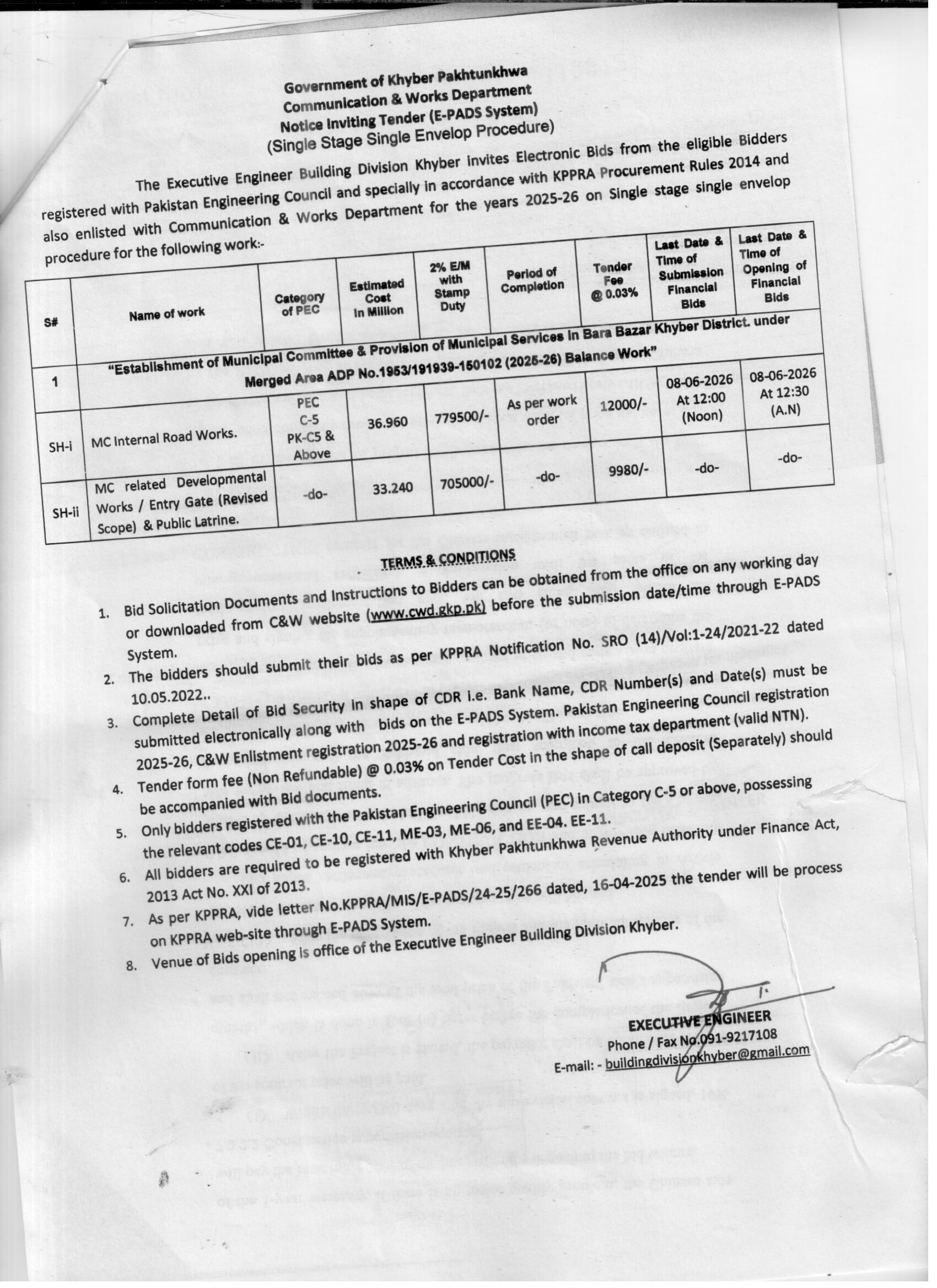 Tender Document