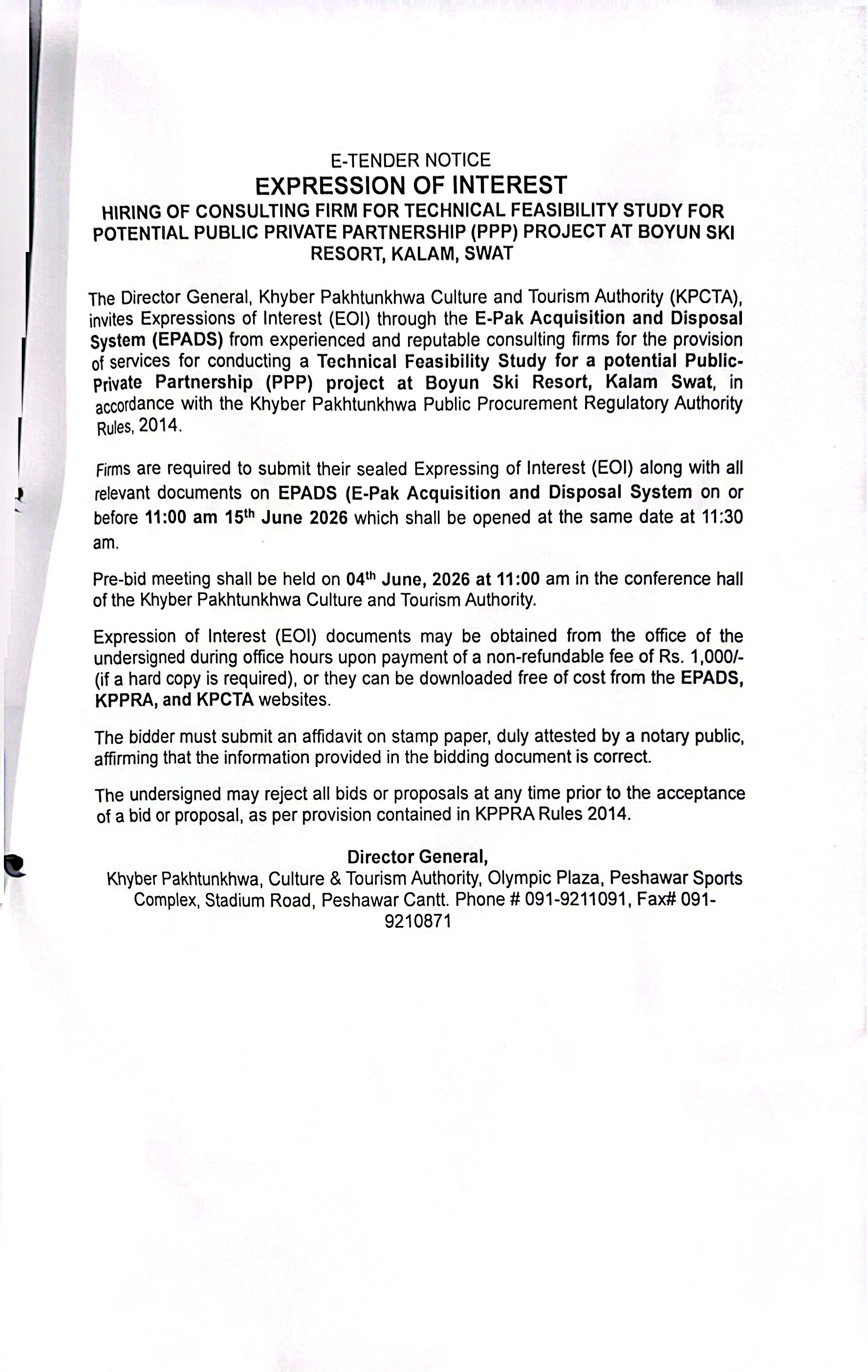 Tender Document