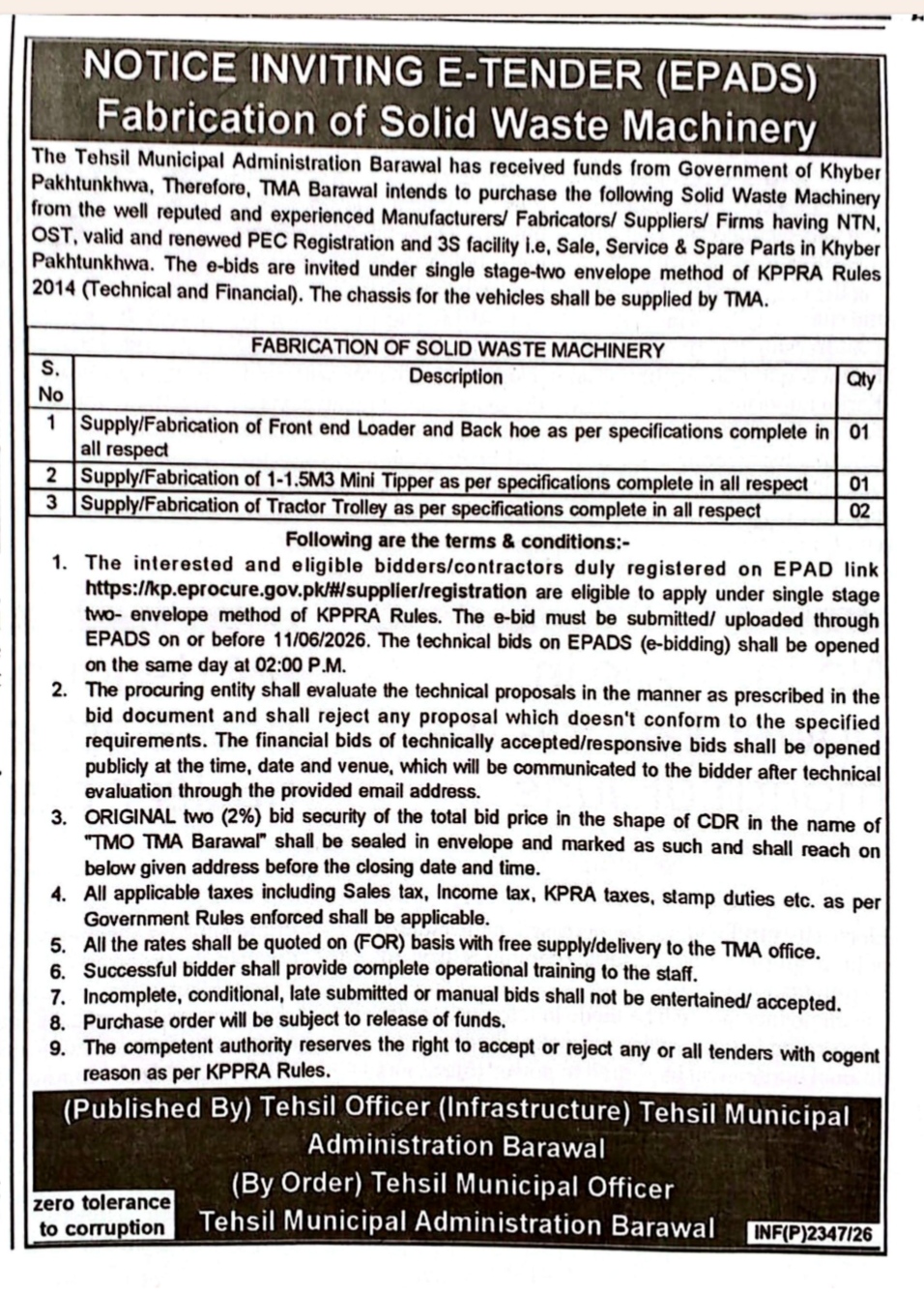 Tender Document