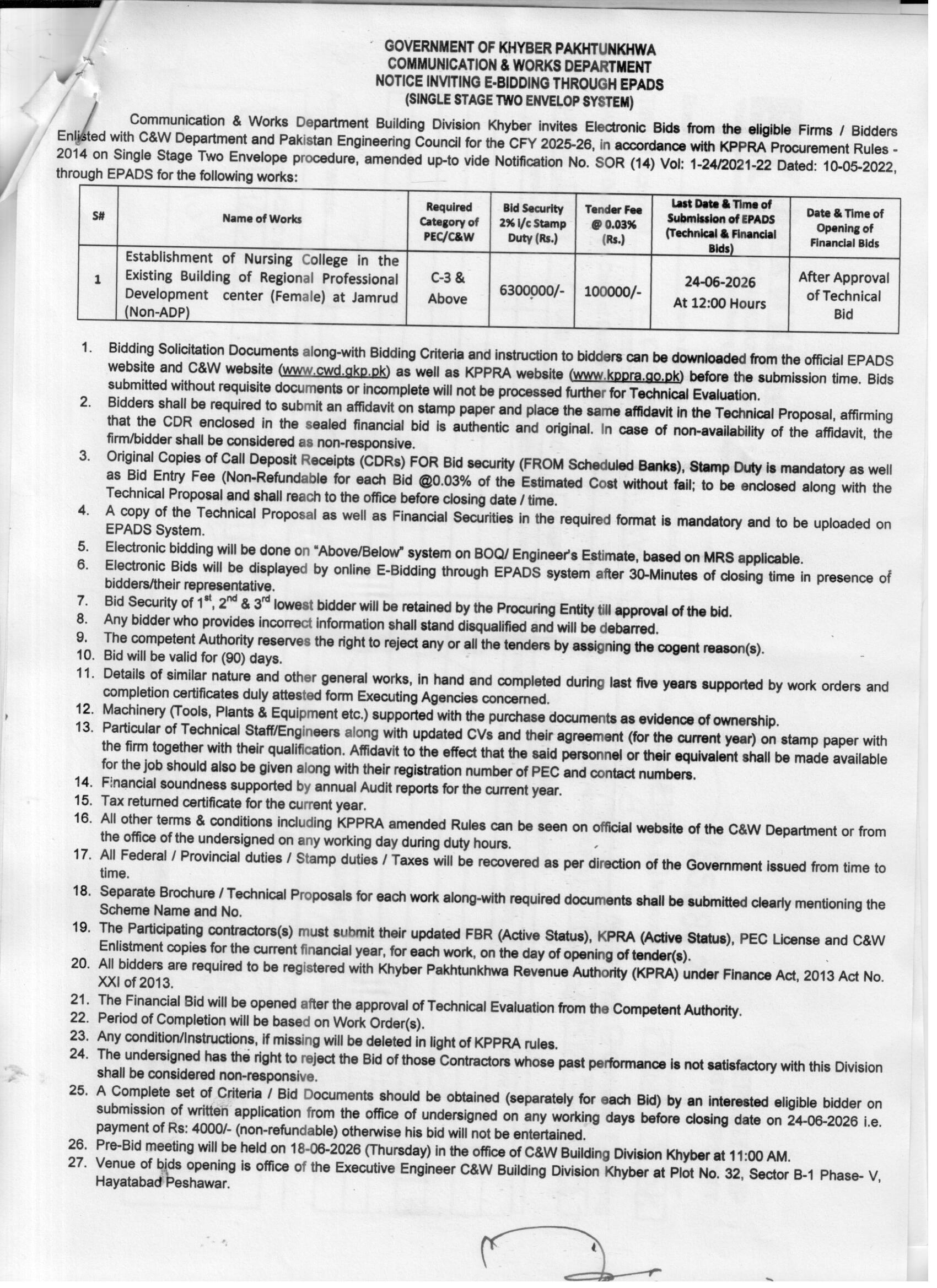 Tender Document