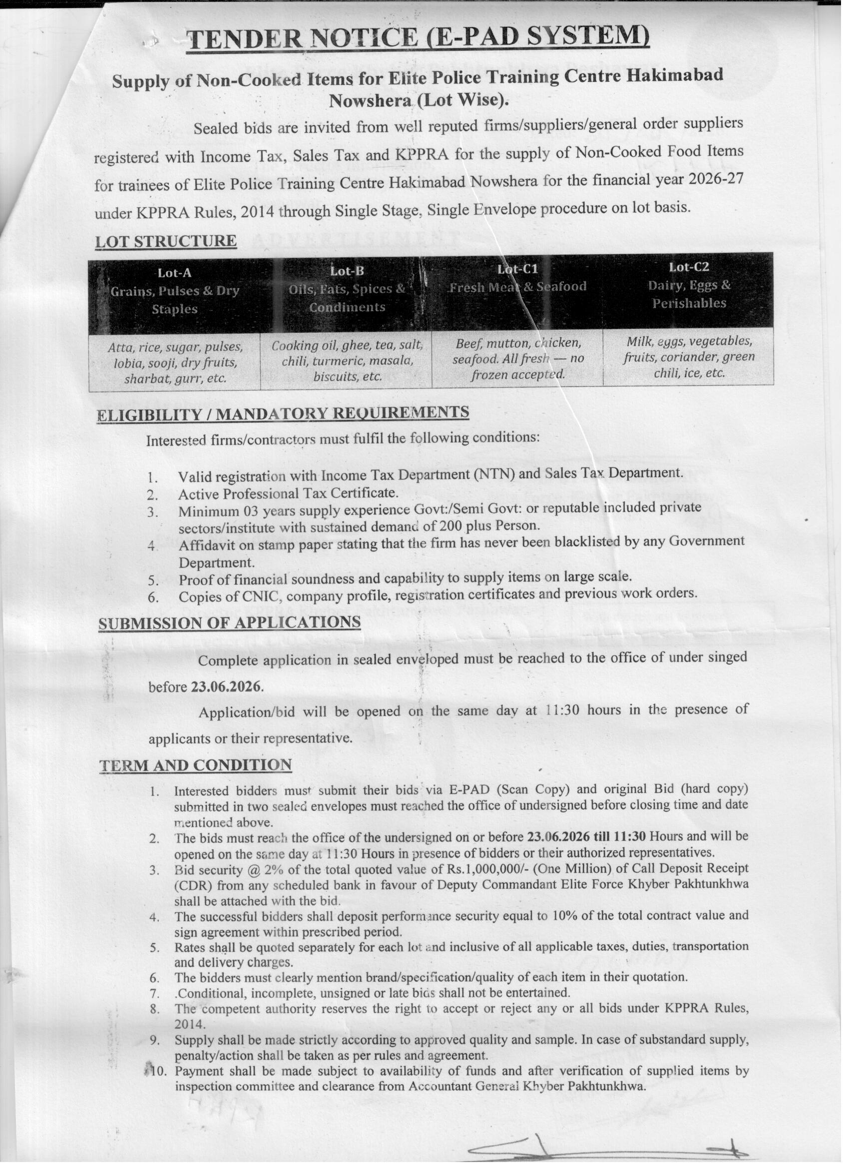 Tender Document