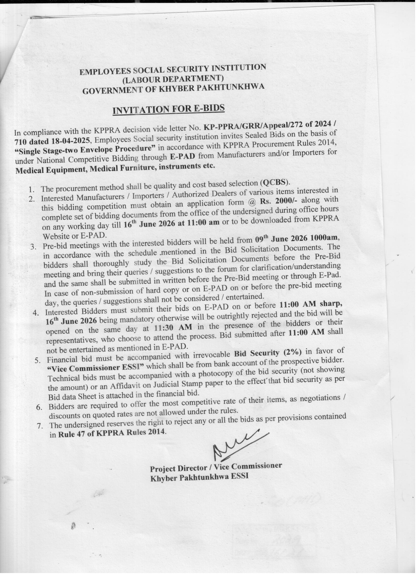 Tender Document
