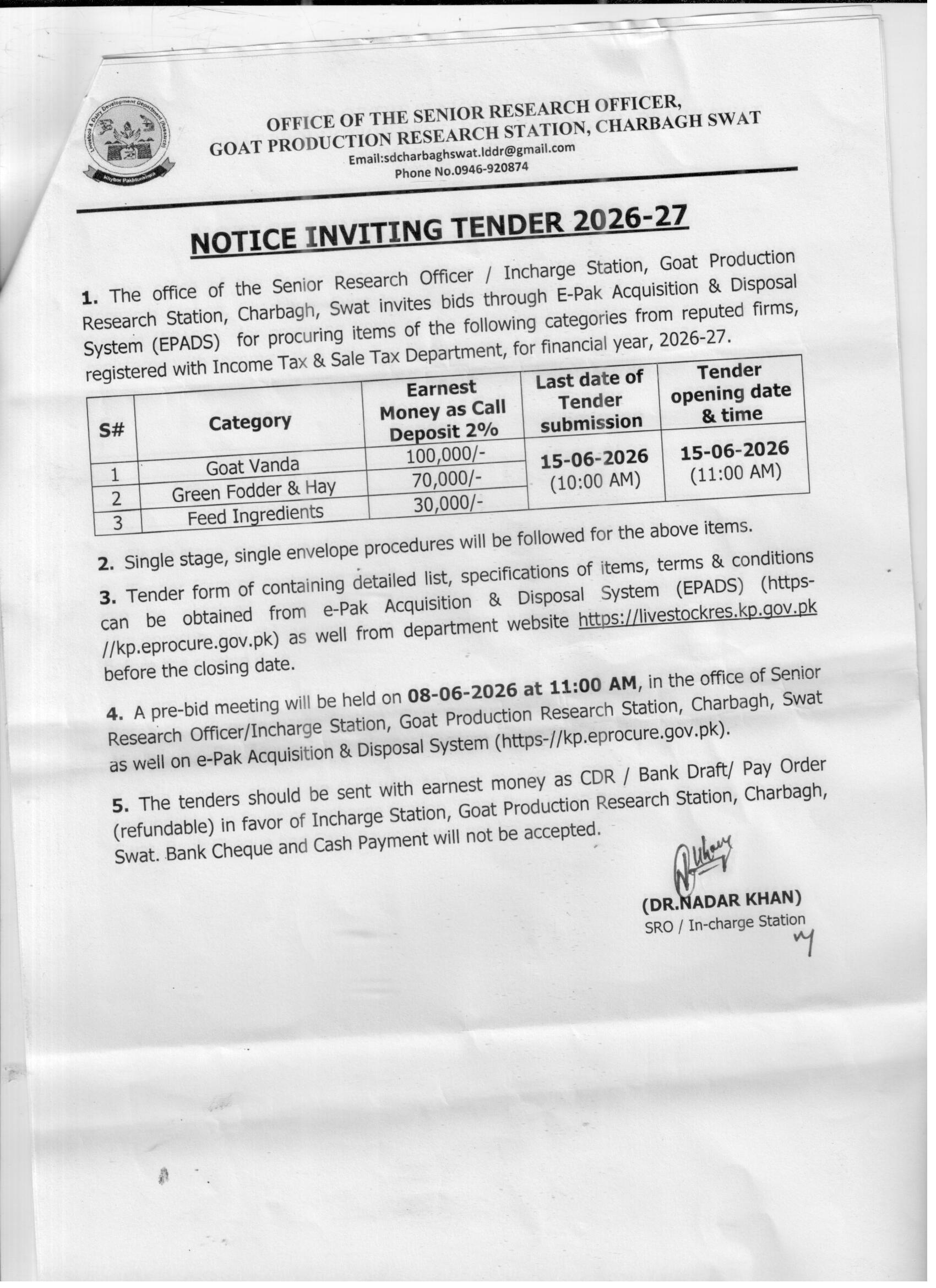 Tender Document