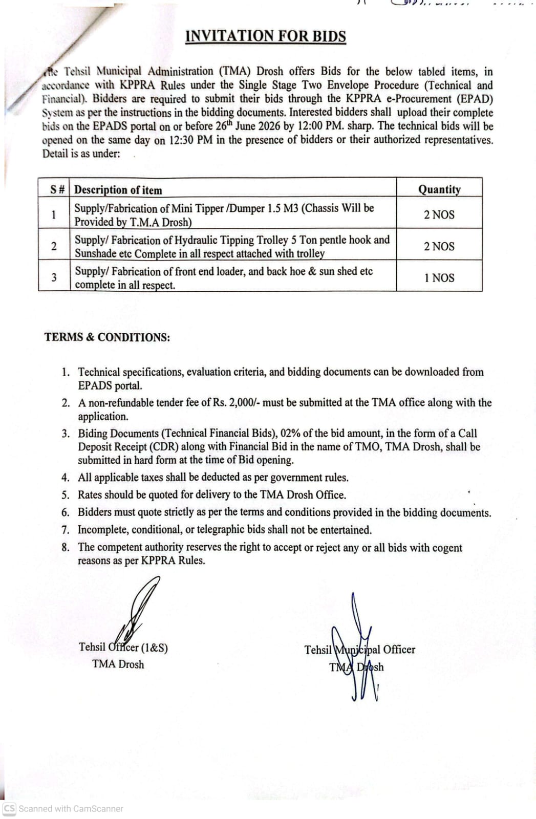 Tender Document