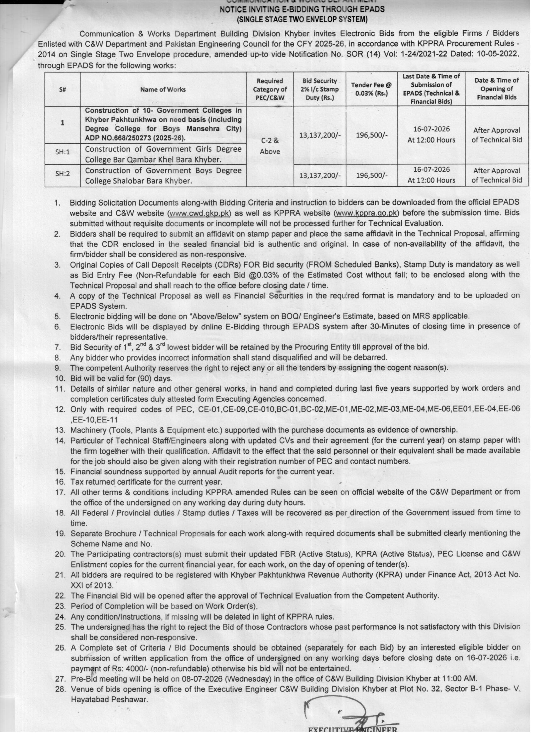 Tender Document