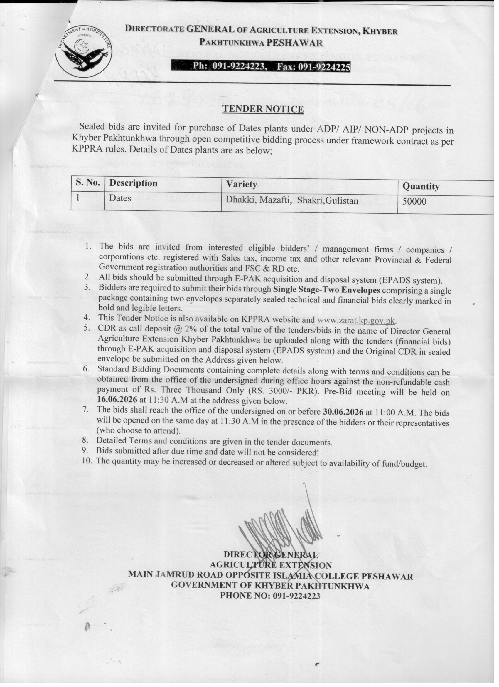 Tender Document