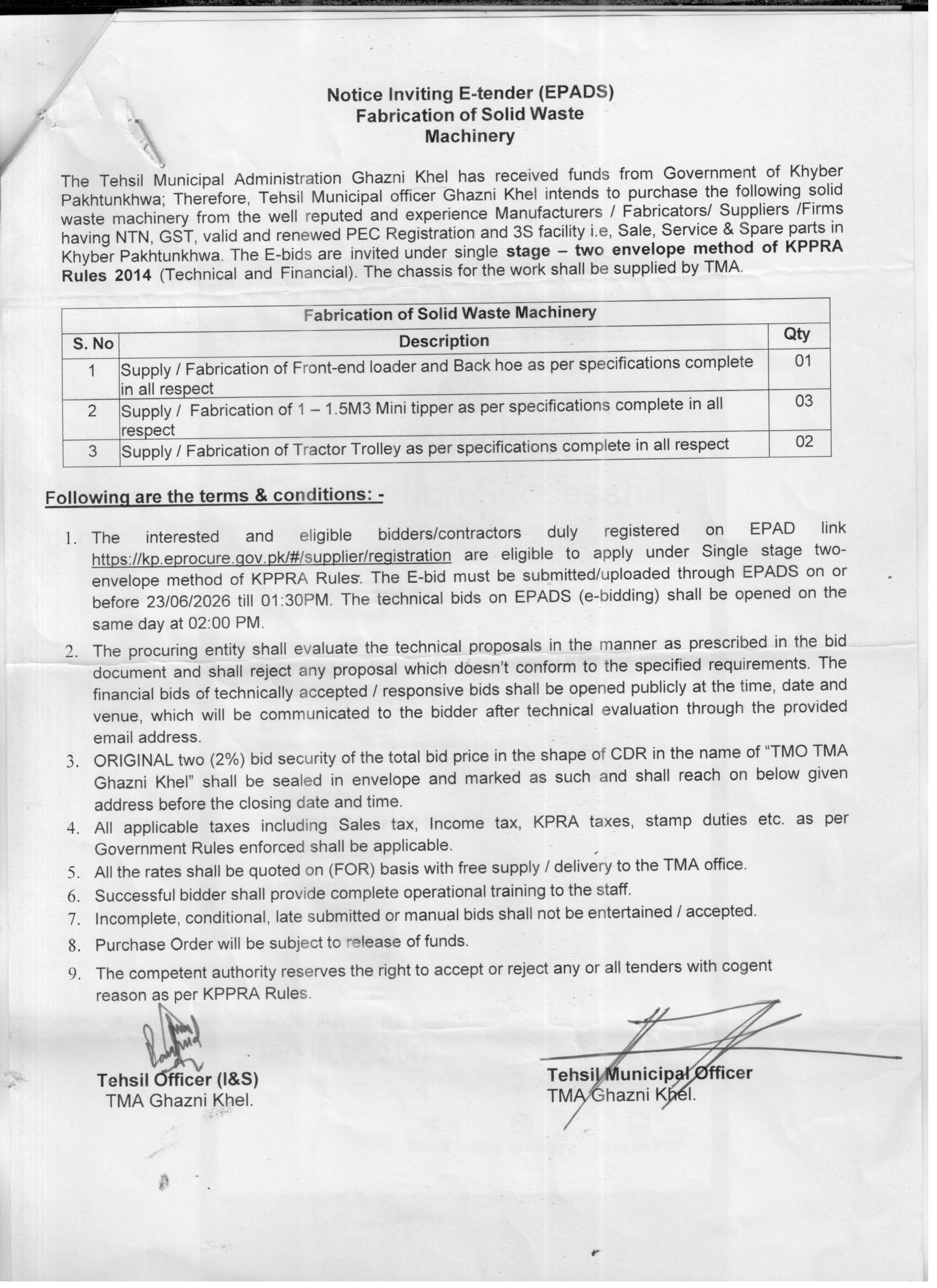 Tender Document