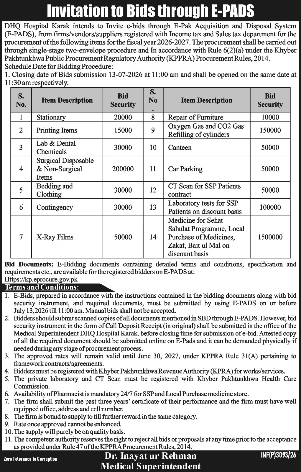 Tender Document