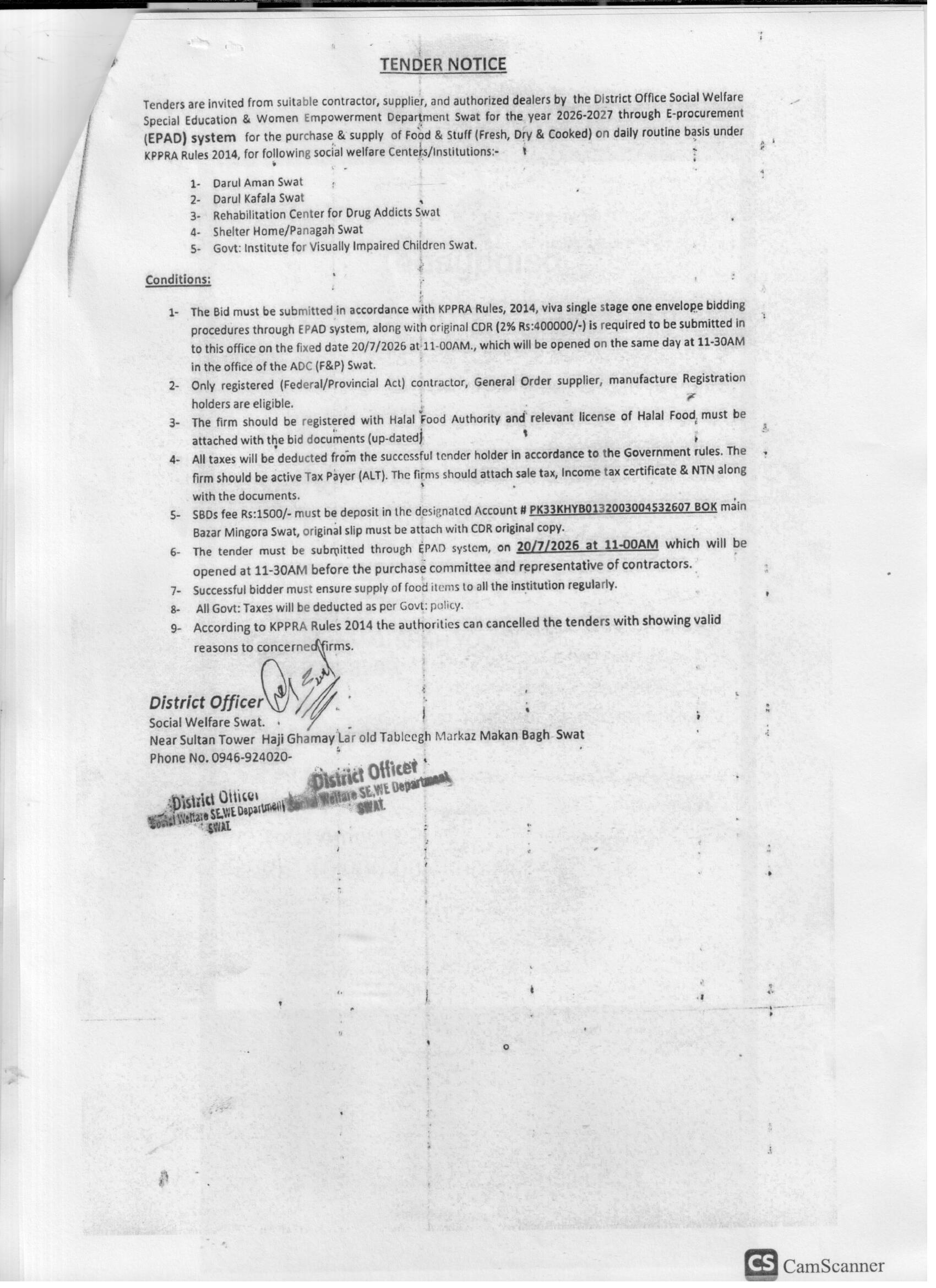 Tender Document