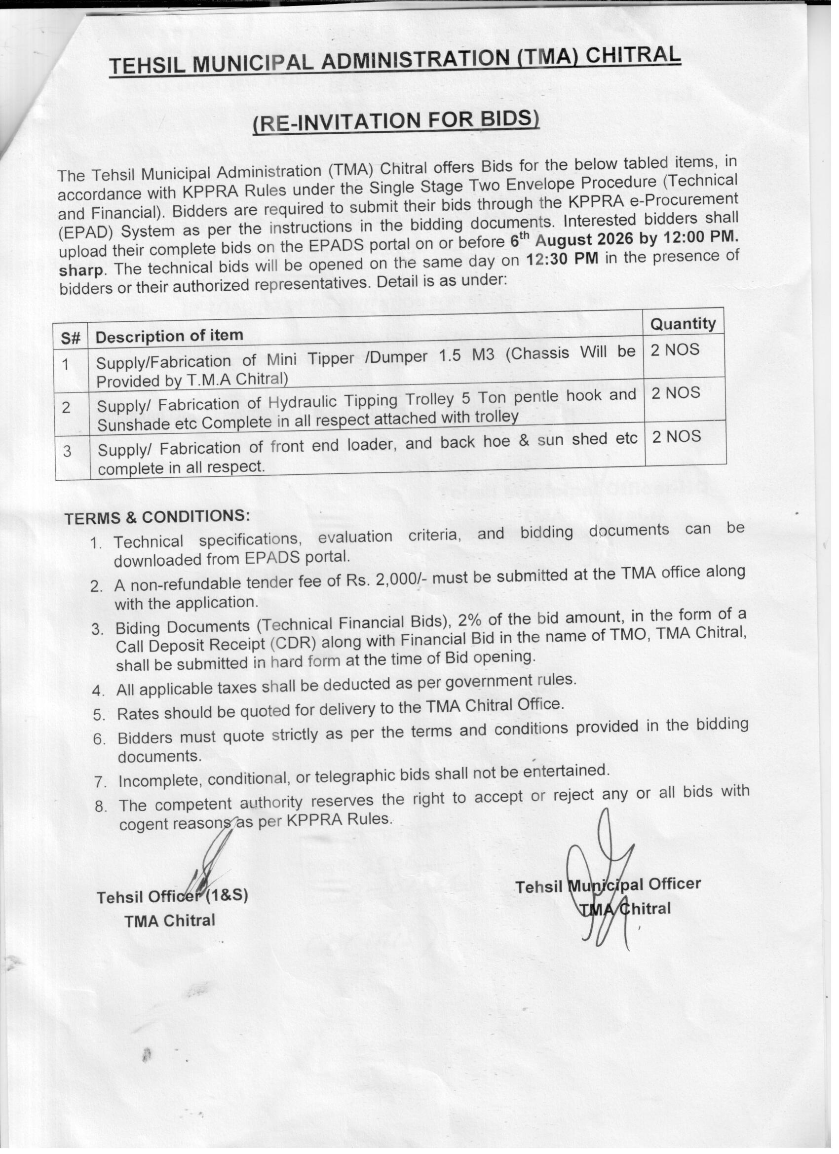 Tender Document