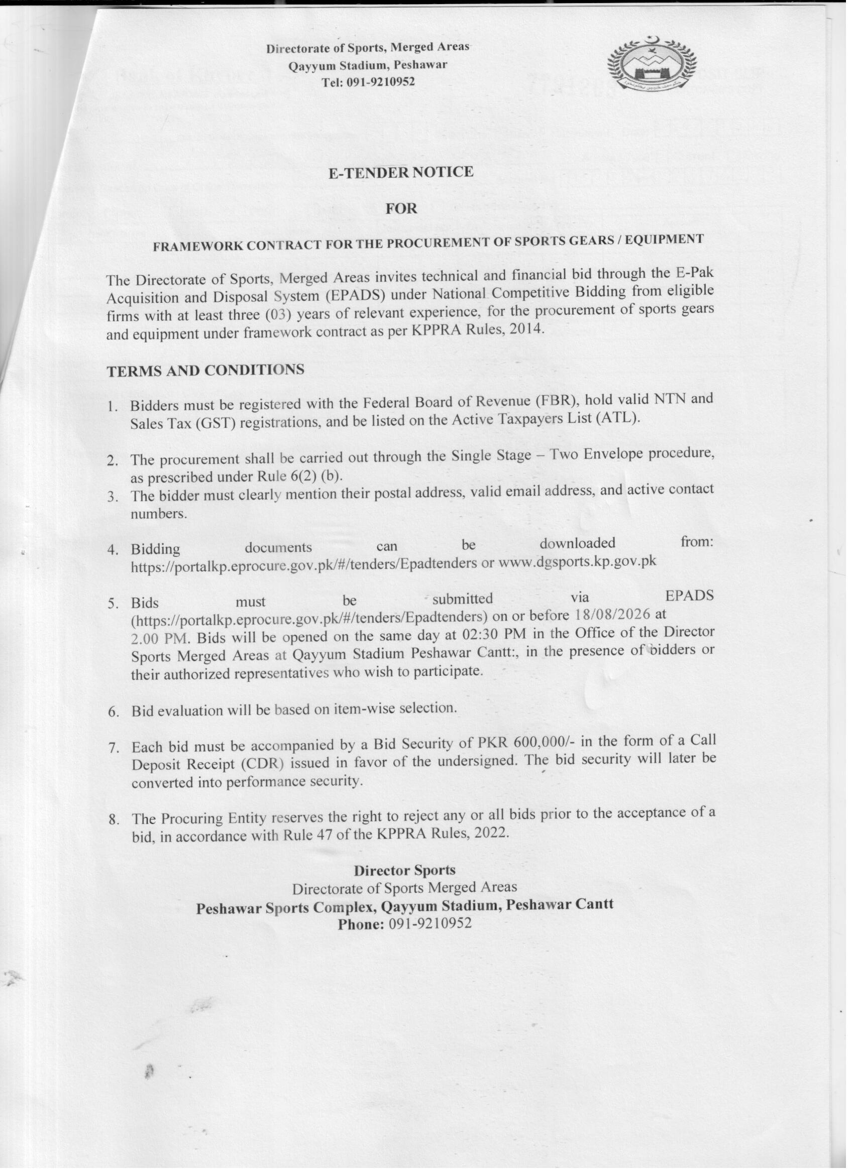 Tender Document