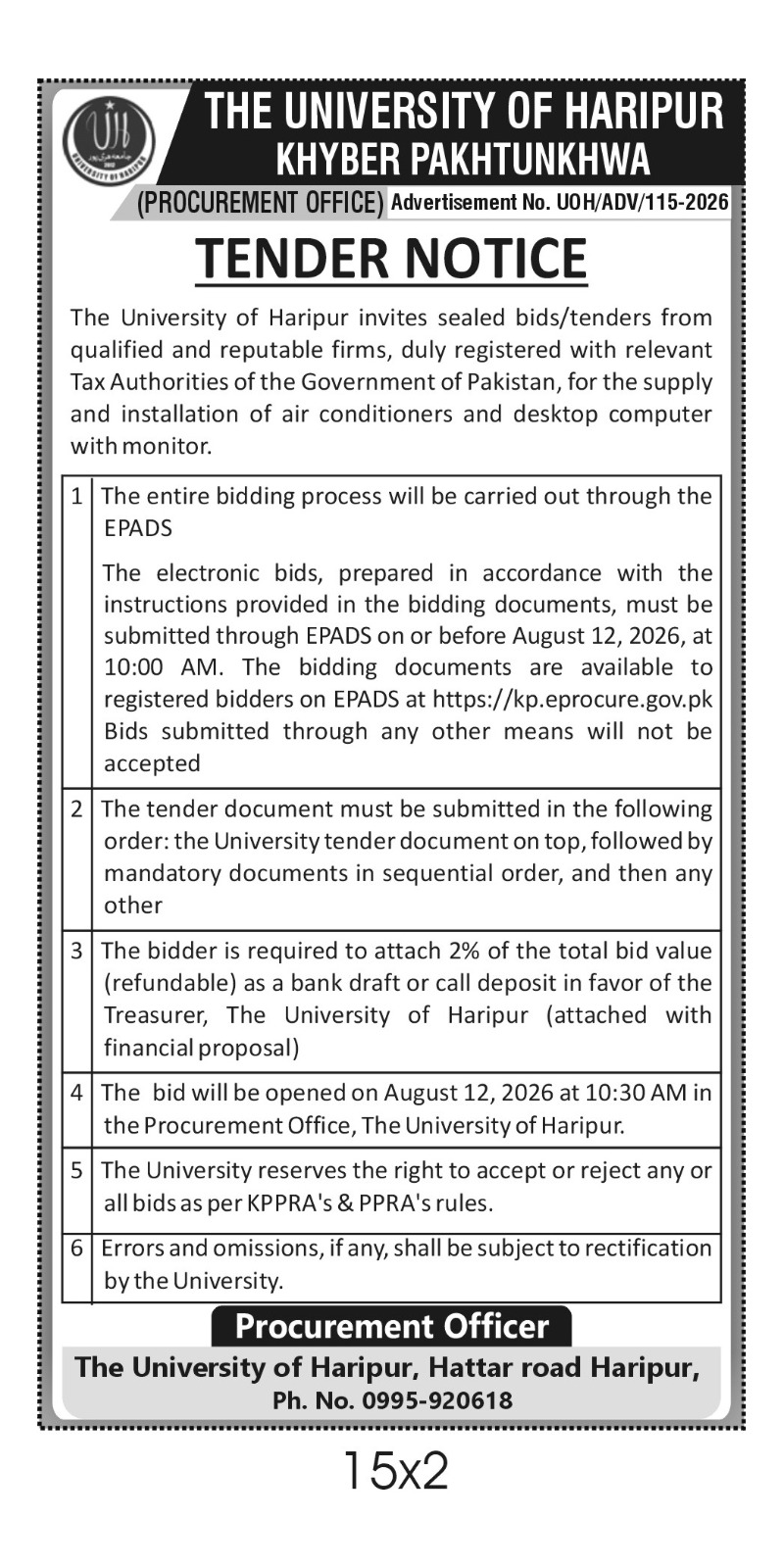 Tender Document