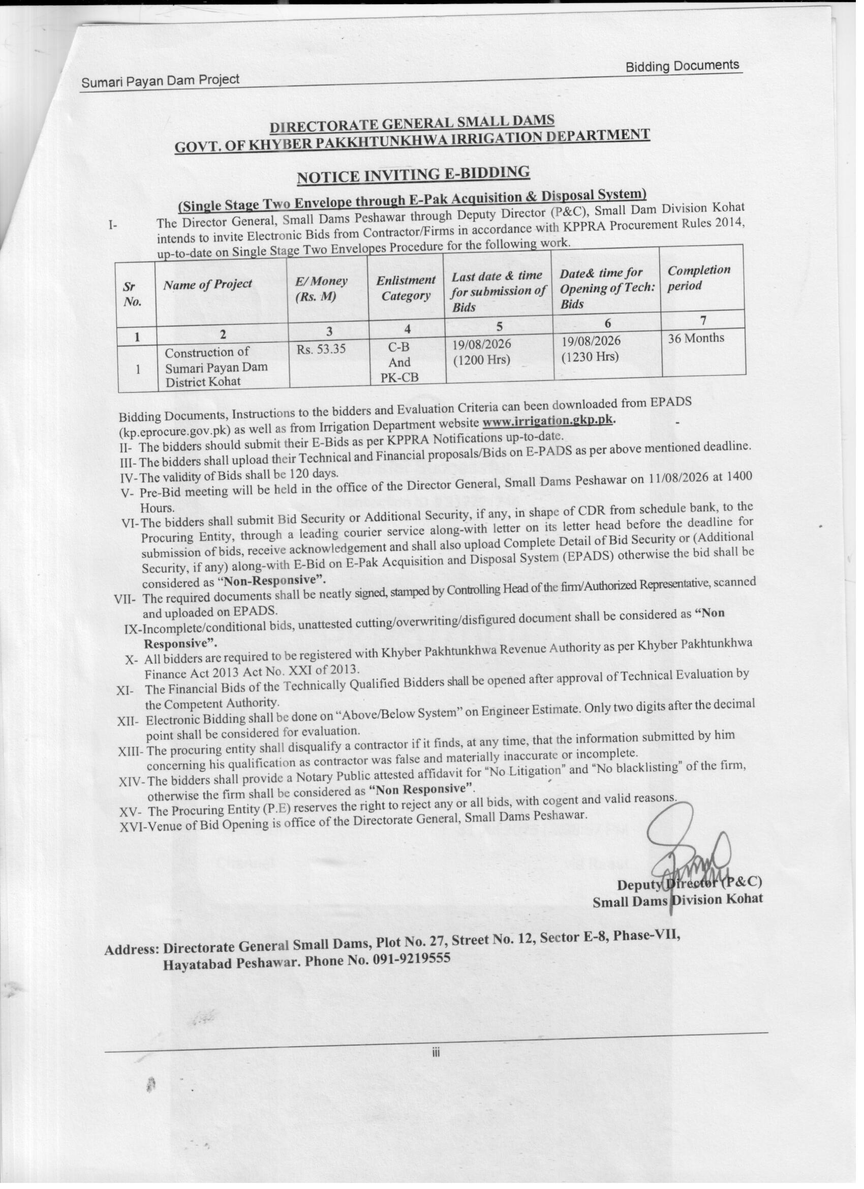 Tender Document