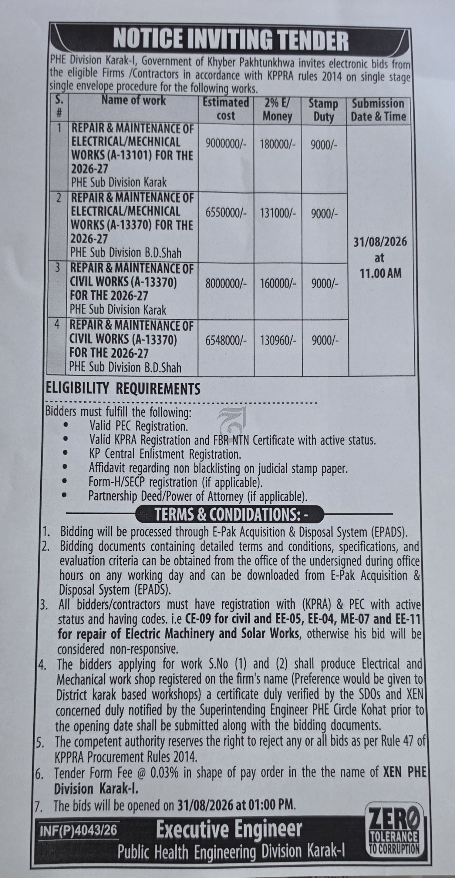 Tender Document