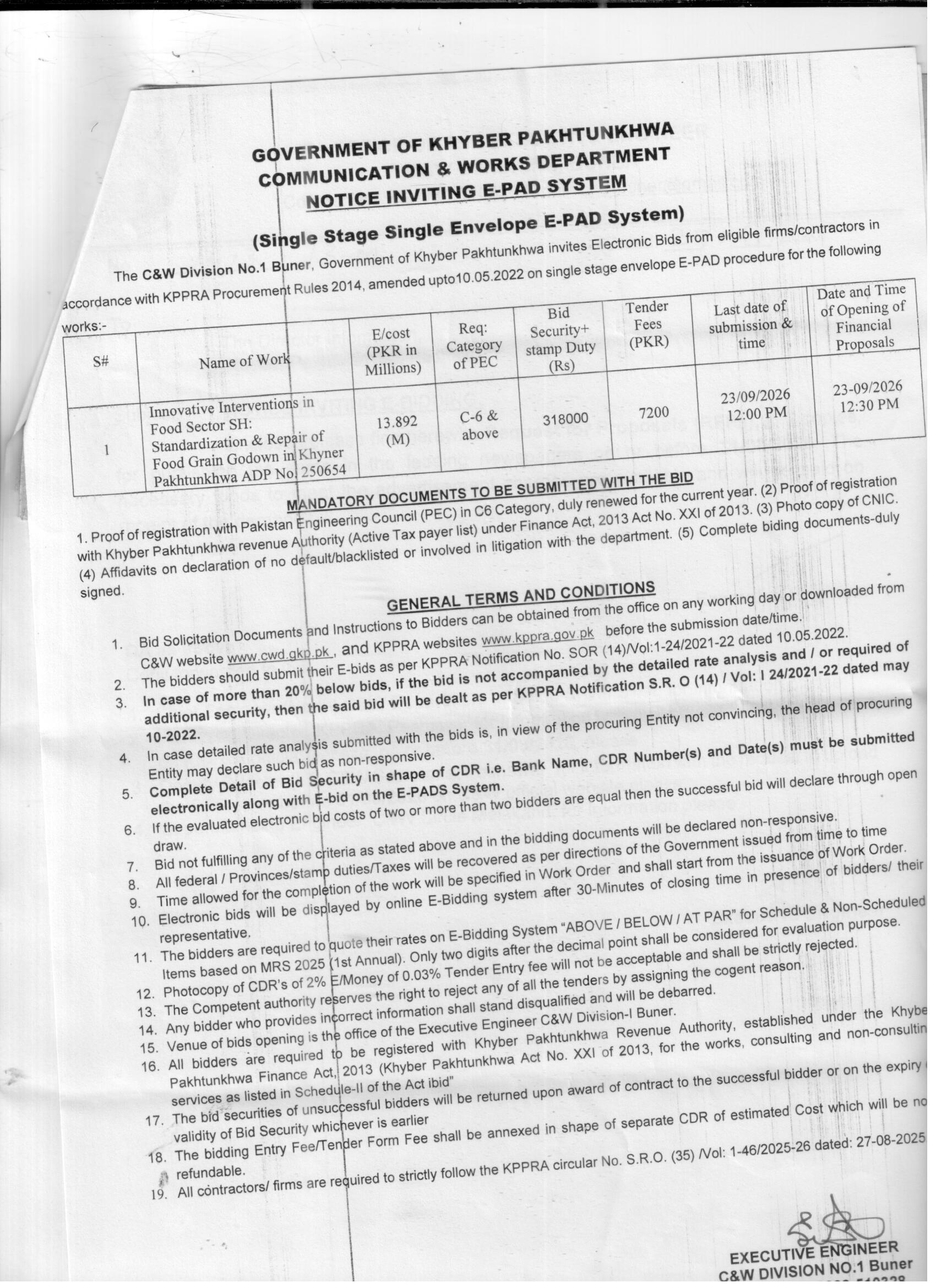 Tender Document