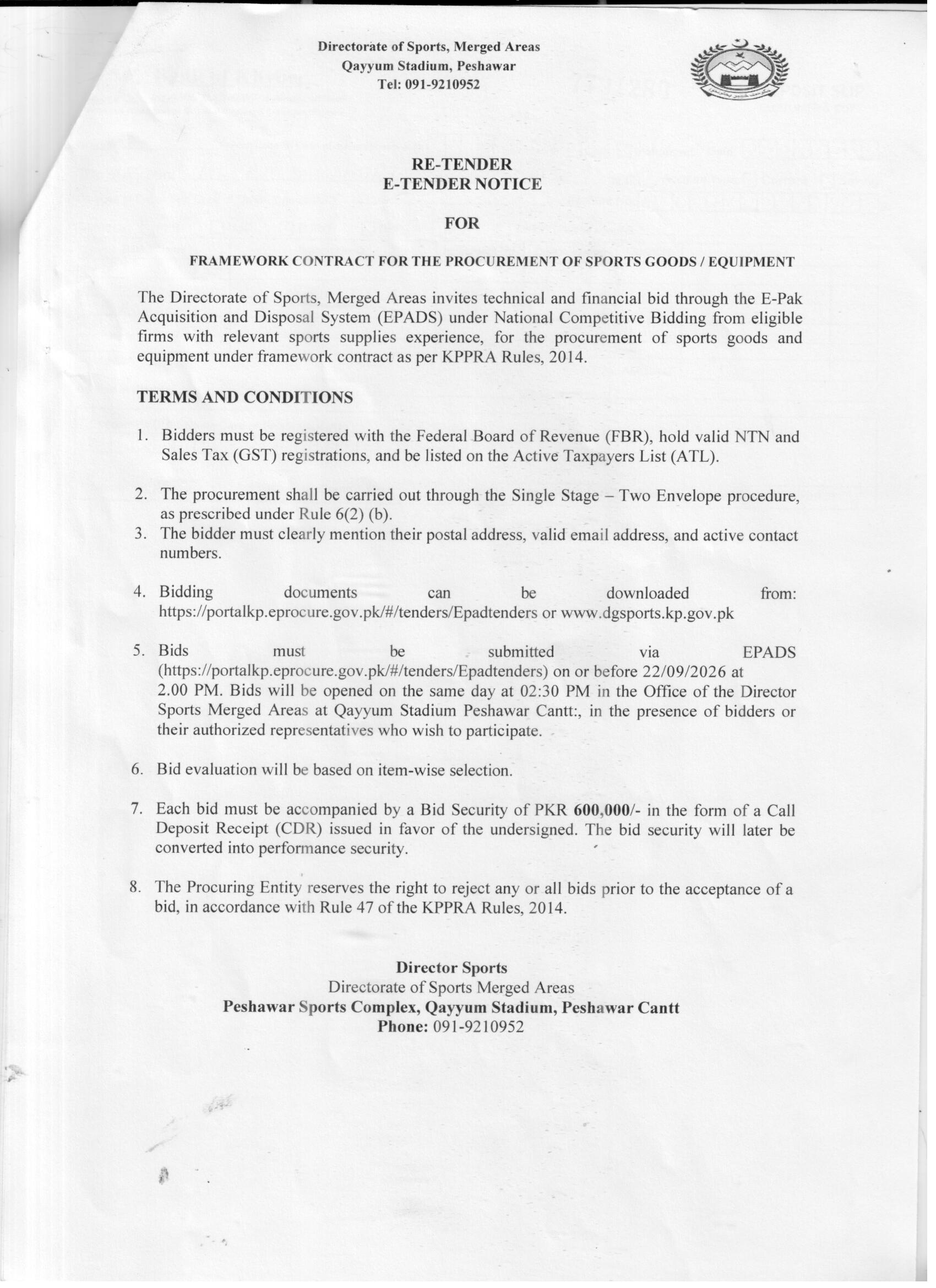 Tender Document